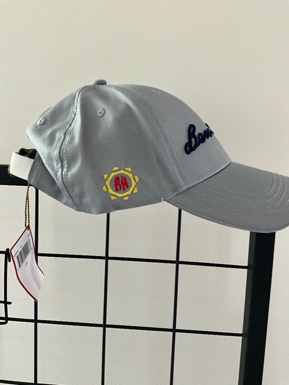 Ben Hogan Grey Embroidered Logo Adjustable Golf Hat Cap NWT